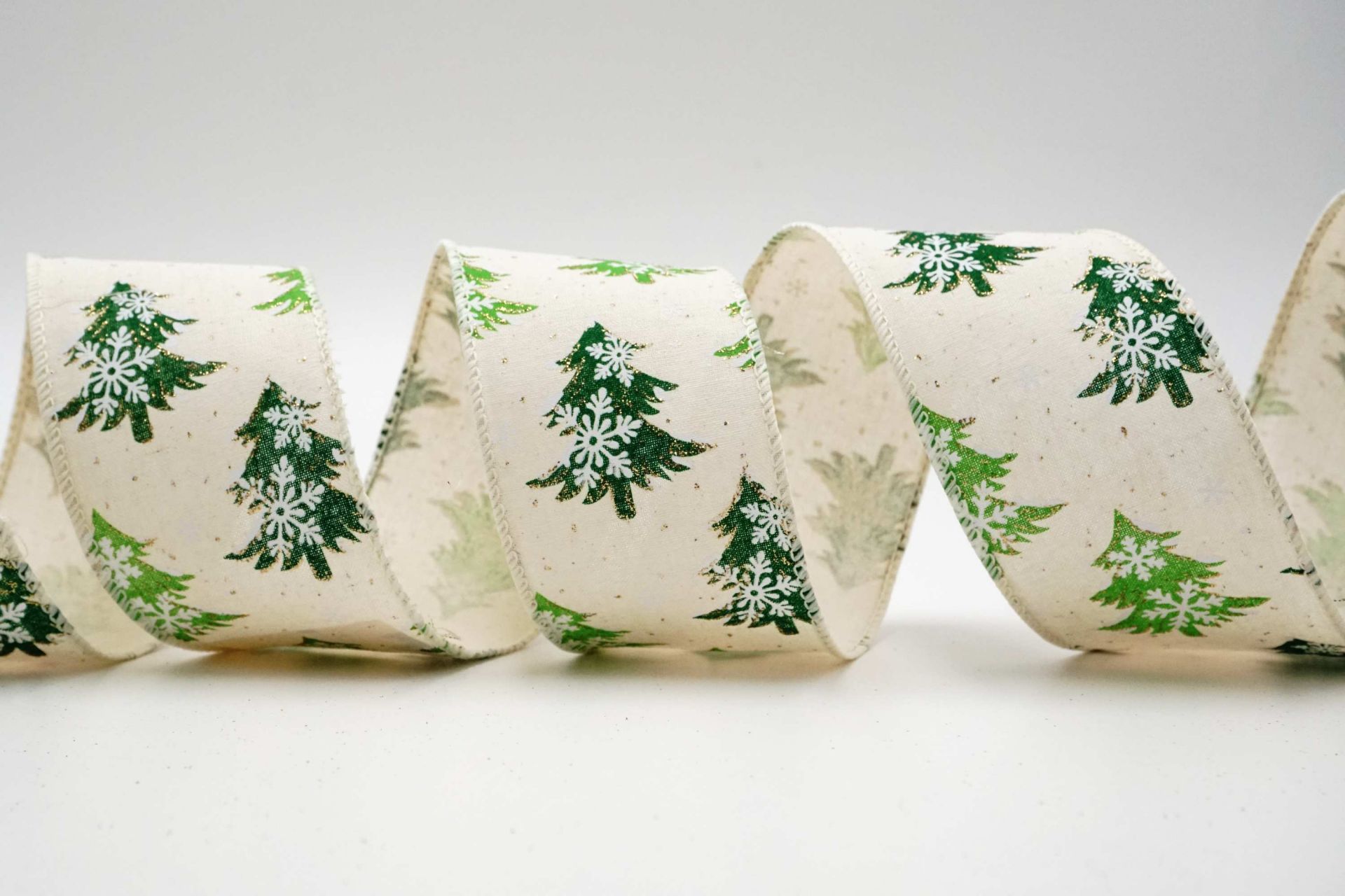 スノーフレーク クリスマスツリーリボン 台湾の高品質スノーフレーク クリスマスツリーリボンメーカー 縉陽企業有限公司