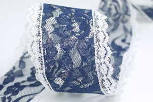 雙色蕾絲織帶 - 蕾絲邊織帶 (L593)