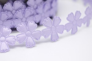 小花圖樣壓花緞帶 - 壓花緞帶 (AA302)