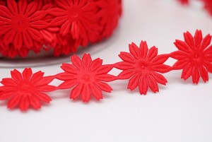 小花造型壓花緞帶 - 壓花緞帶 (AA303)