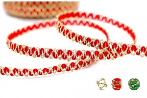 金紅蔥紗纏繞繩索 - 金蔥繩索 (TR807G)