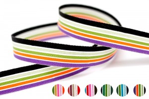 Organic Cotton Stripe Ribbon - Organic Cotton Stripe Ribbon