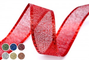 Metallic Woven Mesh Ribbon - Metallic Woven Mesh Ribbon