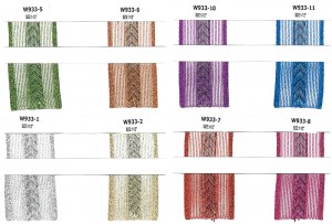 蔥紗鋸齒圖樣織帶 - 鐵絲邊織帶 (W933)