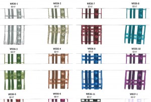 蔥紗格紋織帶 - 鐵絲邊織帶 (W936)