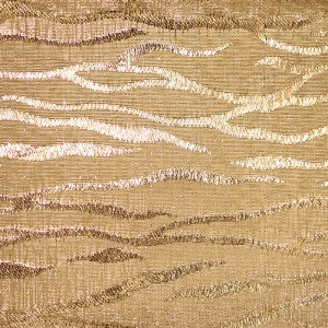 Tissu métallisé avec des zèbres dorés - Tissu métallisé avec des zèbres dorés