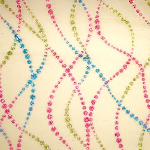 Dotted Waves Organza Fabric - Dotted Waves Organza Fabric