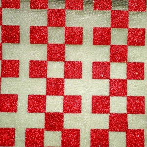 Glitter Checkered Metallic Fabric - Glitter Checkered Metallic Fabric