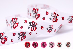 Butterfly & Heart Ribbon - Butterfly & Heart Ribbon
