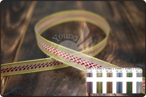 蔥紗網狀織帶 - 金蔥織帶(K1408G)