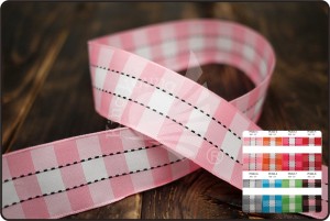 Checkered & Stitched Ribbon - Checkered & Stitched Ribbon