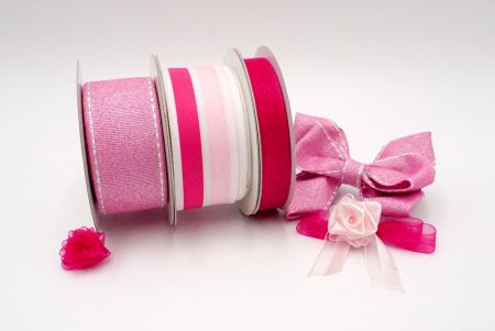 Dazzling Pink Ribbon Set