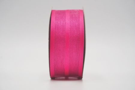 hot pink grosgrain woven ribbon