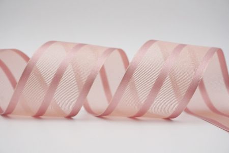 morandi dark pink woven ribbon