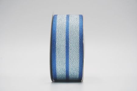 blue metallic grosgrain/satin ribbon