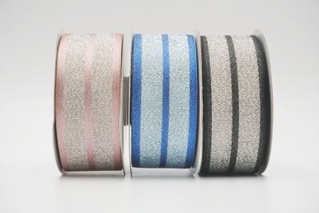 metallic/satin woven ribbon