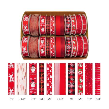 Christmas Collection_Red series ribbon set
