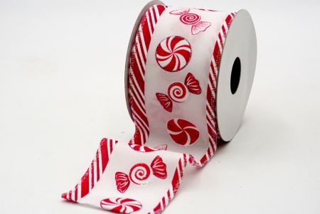 Candy tunnel ribbon_red/white