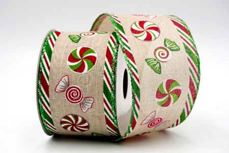 Candy tunnel ribbon_green/red