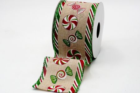 Candy tunnel ribbon_green/red