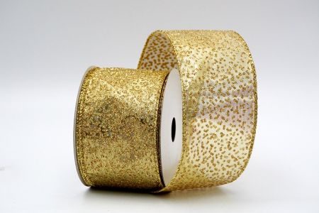 Gold Metallic Dots Ribbon_KF7234G-13