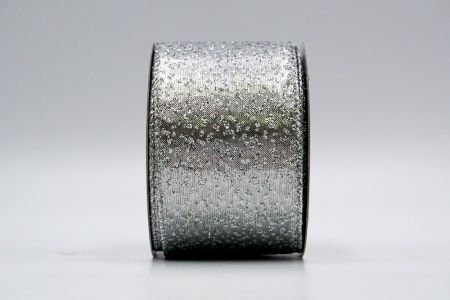 Silver Metallic Dots Ribbon_KF7234G-1