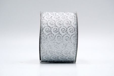 Shell Shape Glitter Silver Ribbon_KF7236G-1