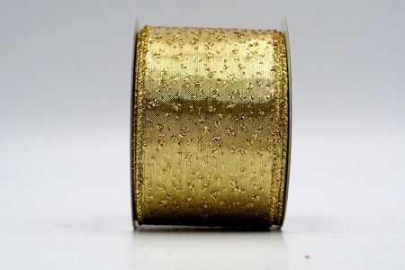 Gold Metallic Shimmer Glitter Ribbon_KF7250G-13