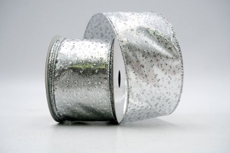 Silver Metallic Shimmer Glitter Ribbon_KF7250G-1