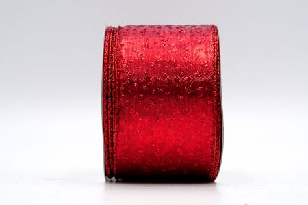 Red Metallic Shimmer Glitter Ribbon_KF7250GR-7R