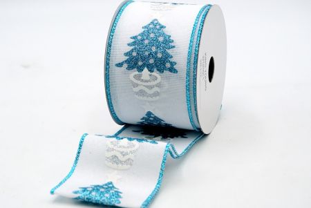 White Potted Christmas Tree Ribbon_KF7411GT-1