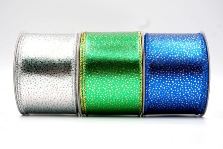 Dotted Metallic Wired Ribbon - Dotted Metallic Wired Ribbon