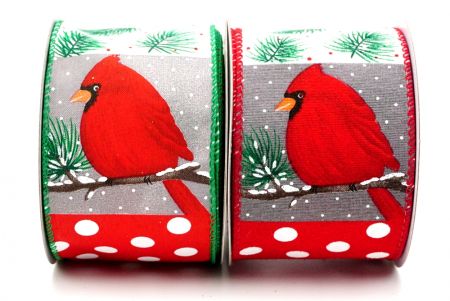 Nastro dell'uccello cardinale invernale - Cardianl uccelli nei giorni invernali