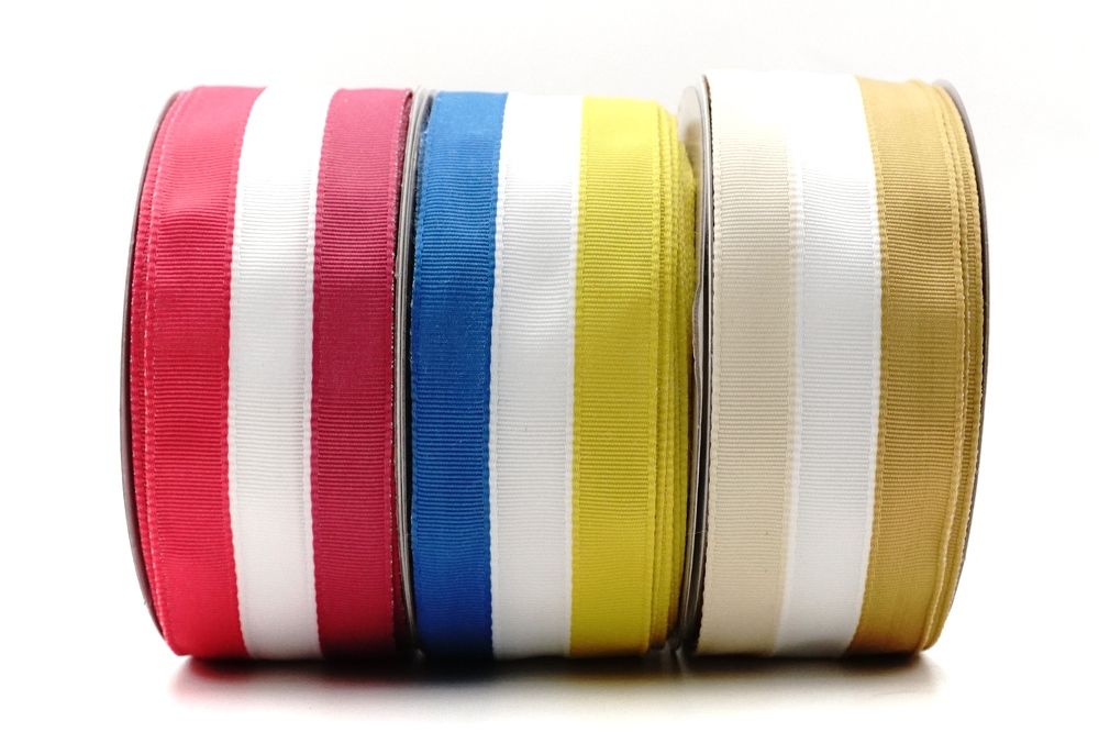 Tri-color Striped Patriotic Ribbon Supply With Texture, Luster And ...