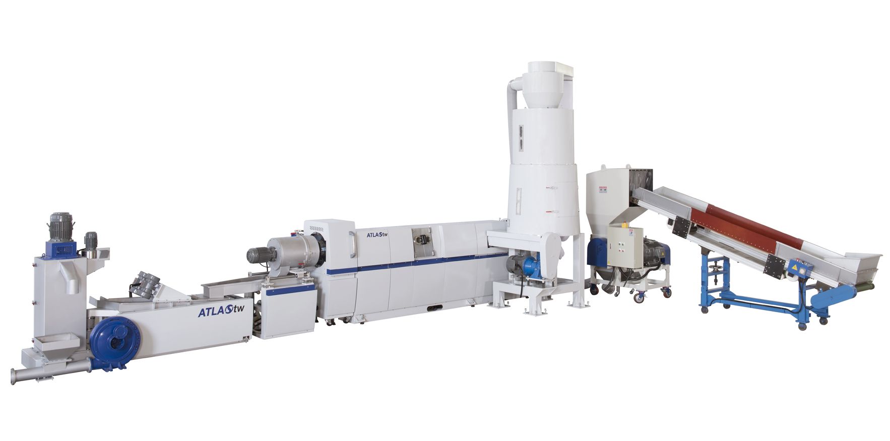 Machine de recyclage et de granulation de plastique à alimentation latérale WPF-100