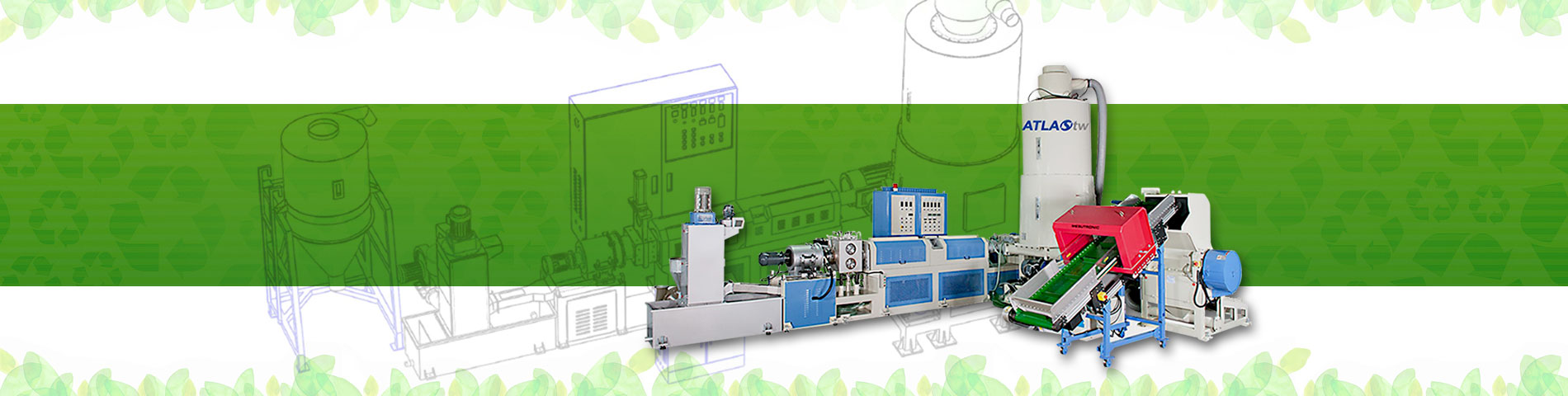 Alimentador de tornillo lateral WPF Reciclaje y peletización Máquina