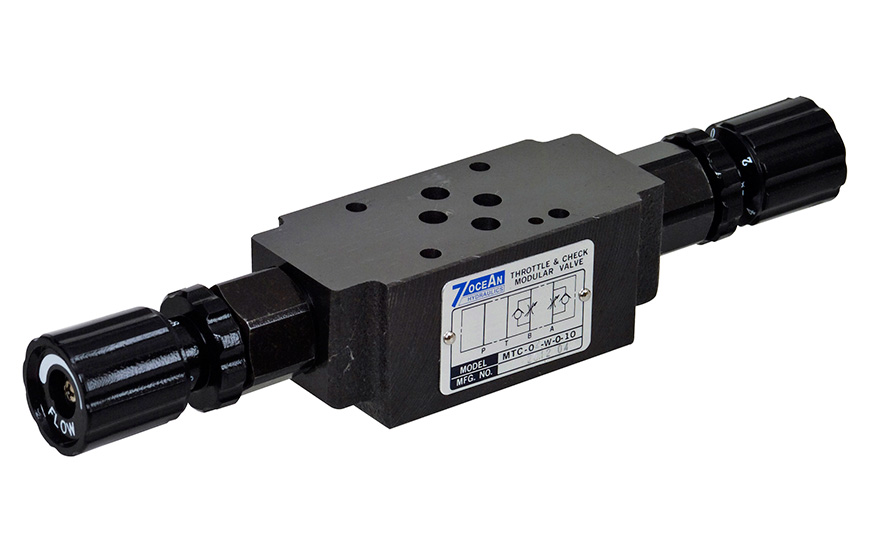 Modular Throttle Check Valve CE/TÜV Certified Hydraulic Valves