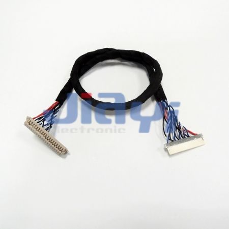 Hirose 40 Pin DF13 Connector LVDS Cable Assembly To JAE Hirose FI - S20S  1.25mm Connector