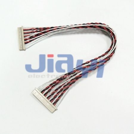 Hirose 40 Pin DF13 Connector LVDS Cable Assembly To JAE Hirose FI - S20S  1.25mm Connector