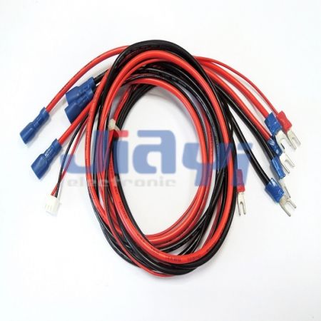 Conjunto de fios com terminal de garfo isolado em PVC - Conjunto de fios com terminal de garfo isolado em PVC