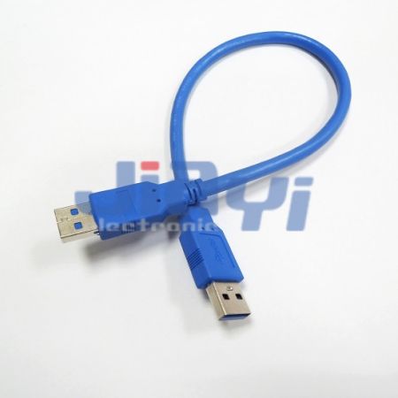 Assemblage de câbles mâles de type USB 3.0 A - Assemblage de câbles mâles de type USB 3.0 A