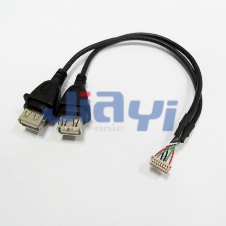 Assemblage de câble femelle de type USB 2.0 A