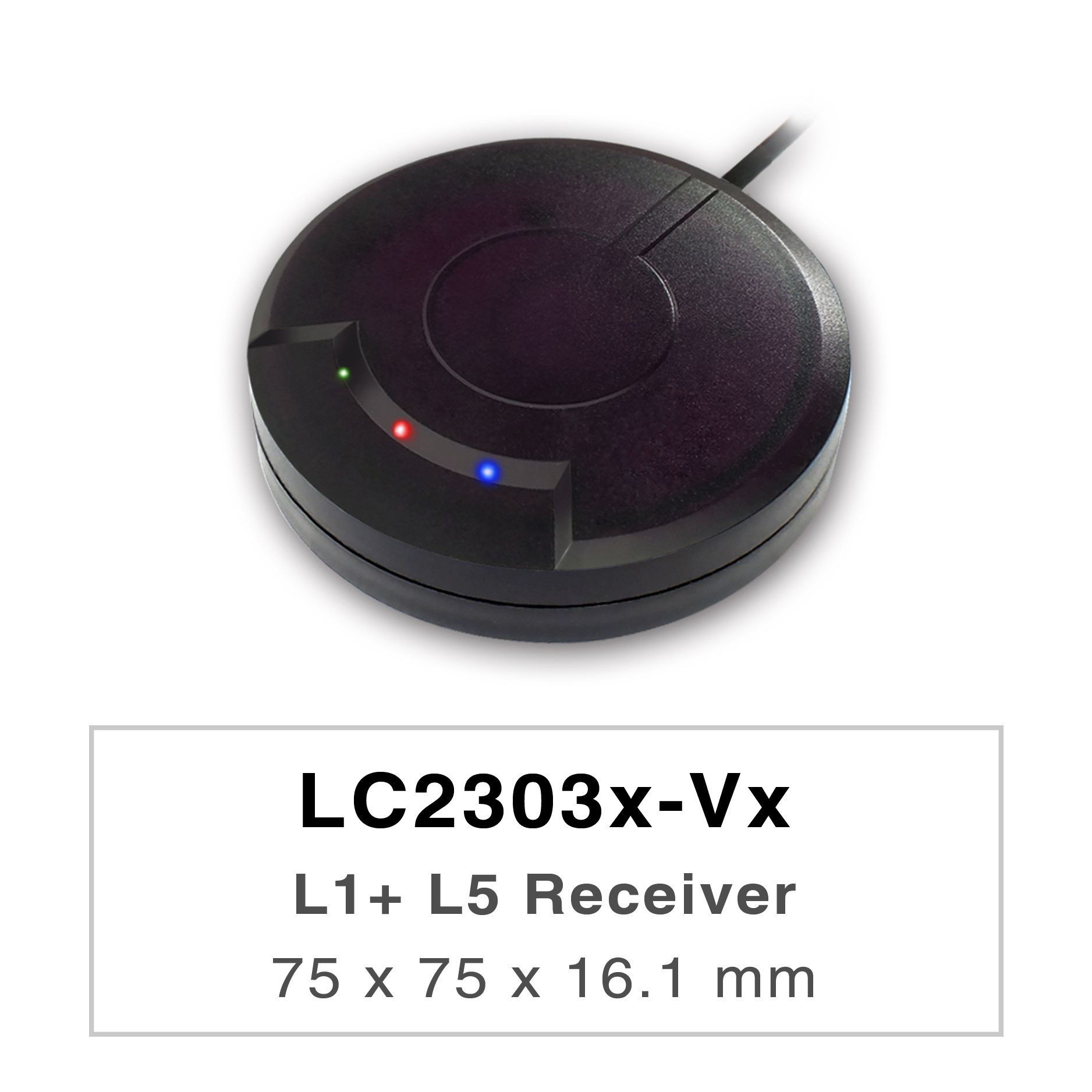 LC2303x-Vx シリーズの製品は高性能デュアルバンド GNSS レシーバー (GNSS マウスとも呼ばれます) であり、すべての地球規模の民間ナビゲーション システム (GPS、GLONASS、BDS、GALILEO、QZSS、および IRNSS) を追跡できます。