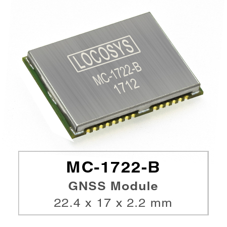 LOCOSYS MC-1722-B ist ein komplettes eigenständiges GNSS-Modul.