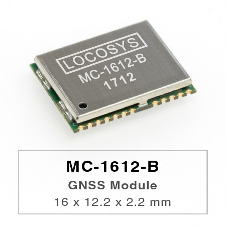 GNSS Modules - LOCOSYS MC-1612-B is a complete standalone GNSS module.