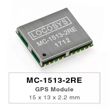 GPS Modules - LOCOSYS GPS MC-1513-2RE module features high sensitivity, low power and ultra small form factor.