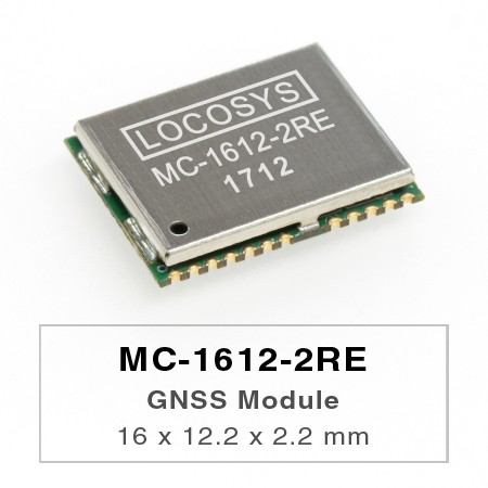 GPS Modules - LOCOSYS GPS MC-1612-2RE module features high sensitivity, low power and ultra small form factor.