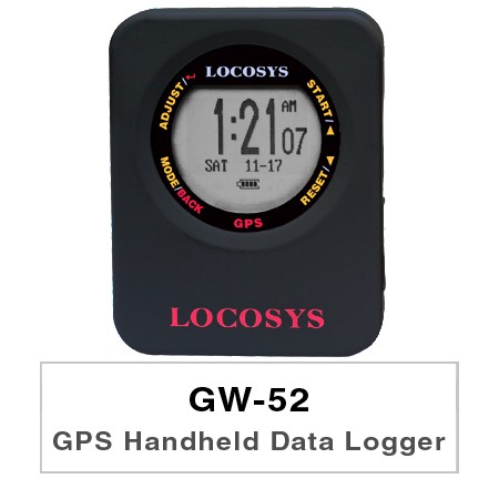 GPS Handheld Data Logger GW-52 - GW-52 is a GPS instrument optimized to measure speed using GPS-Doppler.