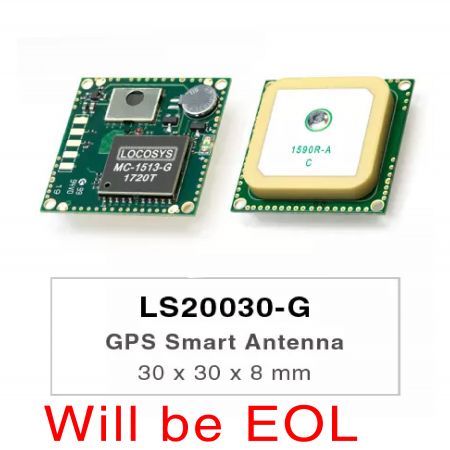 GNSS Smart Antenna Module - LS20030~2-G series products are complete standalone GNSS smart antenna modules, including an embedded antenna and GNSS receiver circuits, designed for a broad spectrum of OEM system applications.
