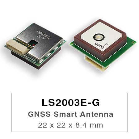 GNSS Smart Antenna Module - LS2003E-G is a complete standalone GNSS smart antenna module, including embedded patch antenna and GNSS receiver circuits.